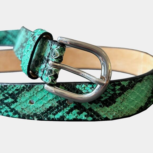 Isabel Marant Snakeskin-Print Leather Belt main image 4